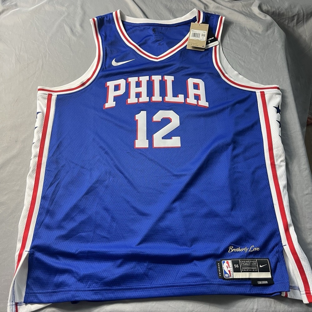 NWT Nike Philadelphia 76ers Tobias Harris Icon Edition Swingman Jersey Sz 2XL